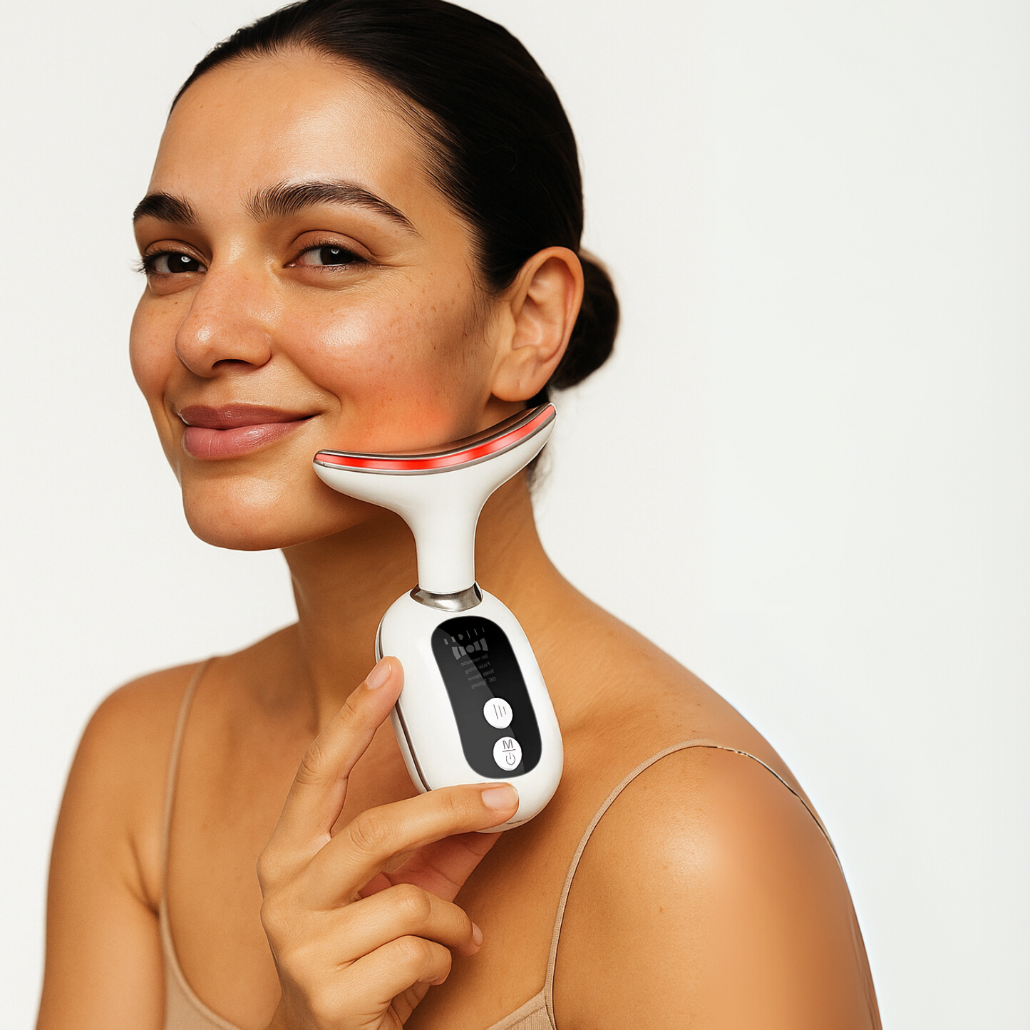 GlowLift™ - Advanced EMS & LED Light Therapy Face & Neck Massager
