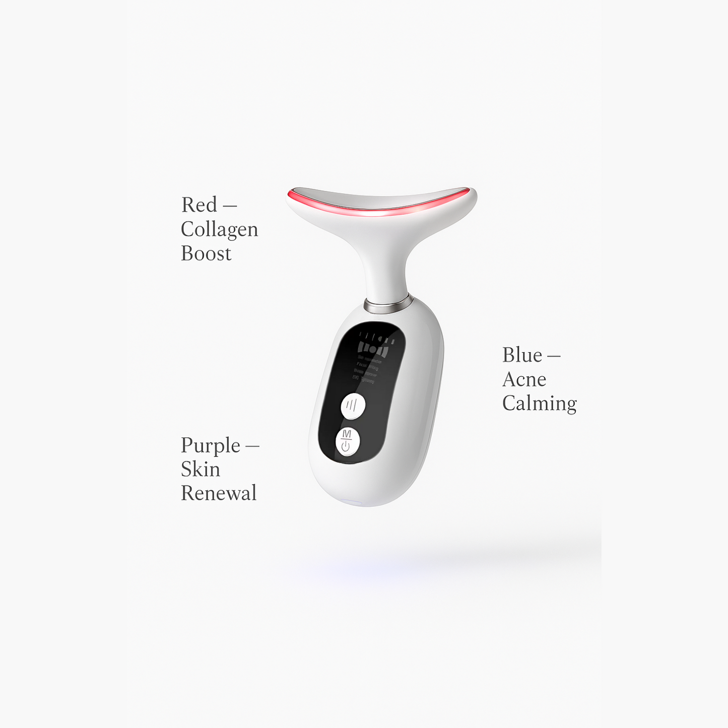 GlowLift™ - Advanced EMS & LED Light Therapy Face & Neck Massager